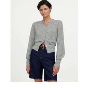 Madewell Ribbed Alpaca-Blend Cardigan Sweater